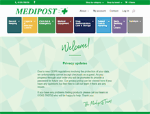 Tablet Screenshot of medipost.co.uk